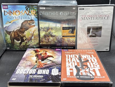 Lot of 5 Mixed BBC DVD Collection Dinosaur Adventures, Doctor Who, Planet Earth