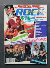 Rock Scene Magazine October 1989 G N' R  Reader's Poll Results Great White