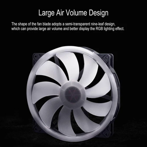 200 mm 4Pin PWM 5V Silencioso PC -Ventilador Bajo Ruido -Refrigeración para Juegos y - Imagen 19 de 24