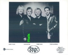 Press Photo: STYX 8x10 B&W