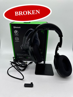 (BROKEN) Razer Barracuda Wireless Gaming Headset 2.4GHz Bluetooth 50Hr Classic