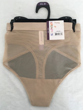 Joyspun 2 Pack Thong Underwear Women Size XXL 20 Tan Black Mesh Sheer New w Tags