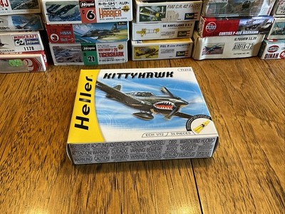 Heller Kittyhawk 1/72 Scale Model Airplane Kit INCOMPLETE