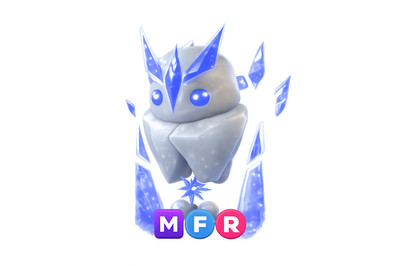Ice Golem   Mega Neon Fly Ride MFR   US Seller Adopt From Me Today