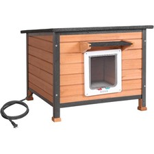 Heated Cat House, Extremely Insulated  Weatherproof, Feral Cat Shelter