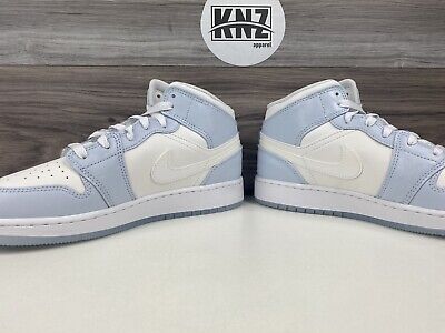 Nike Air Jordan 1 Mid Blue Tint Ice Blue White Glitter Nike Air Jordan 1 Mid Blue Tint Ice Blue White Glitter