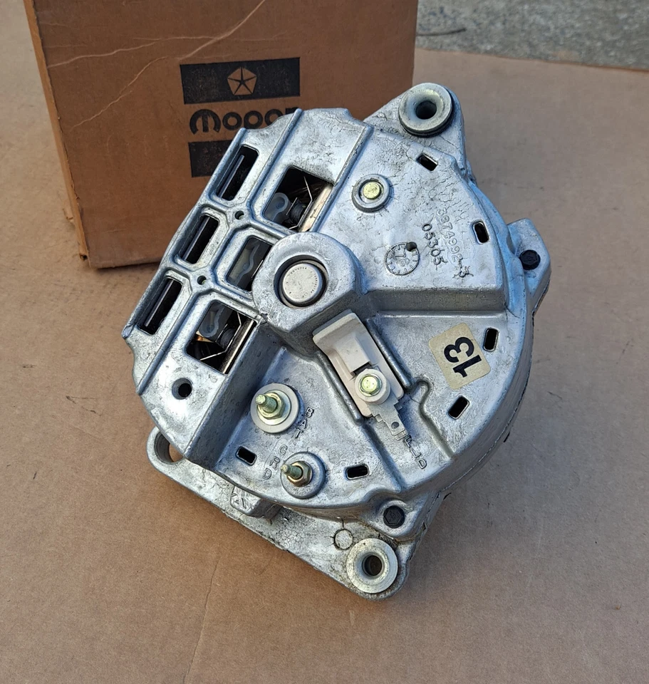 Camión de auto Plymouth Dodge Chrysler 1974-1987 nuevo MoPar alternador de 100 amperios Foto 3 de 4