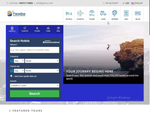 Best Profitable Hotel / Flight  Booking Affiliate Website Free cPanel Hosting