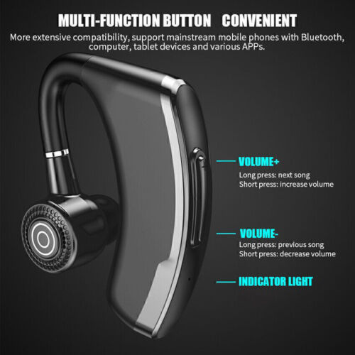 Bluetooth Headphones Sport Earphones Single Earbuds Headset Handsfree Wireless