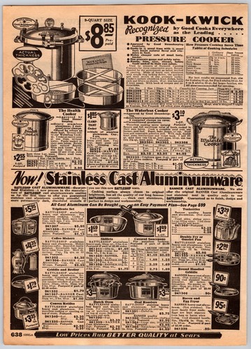 1932 Sears Western States Catalog Pg 637-638 Best Made Aluminumware Battleship - Picture 2 of 2