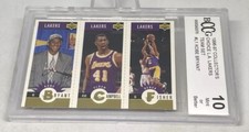 1996 COLLECTOR'S UD LAKERS TEAM  KOBE BRYANT RC GOLD BECKETT BCCG 10 ROOKIE