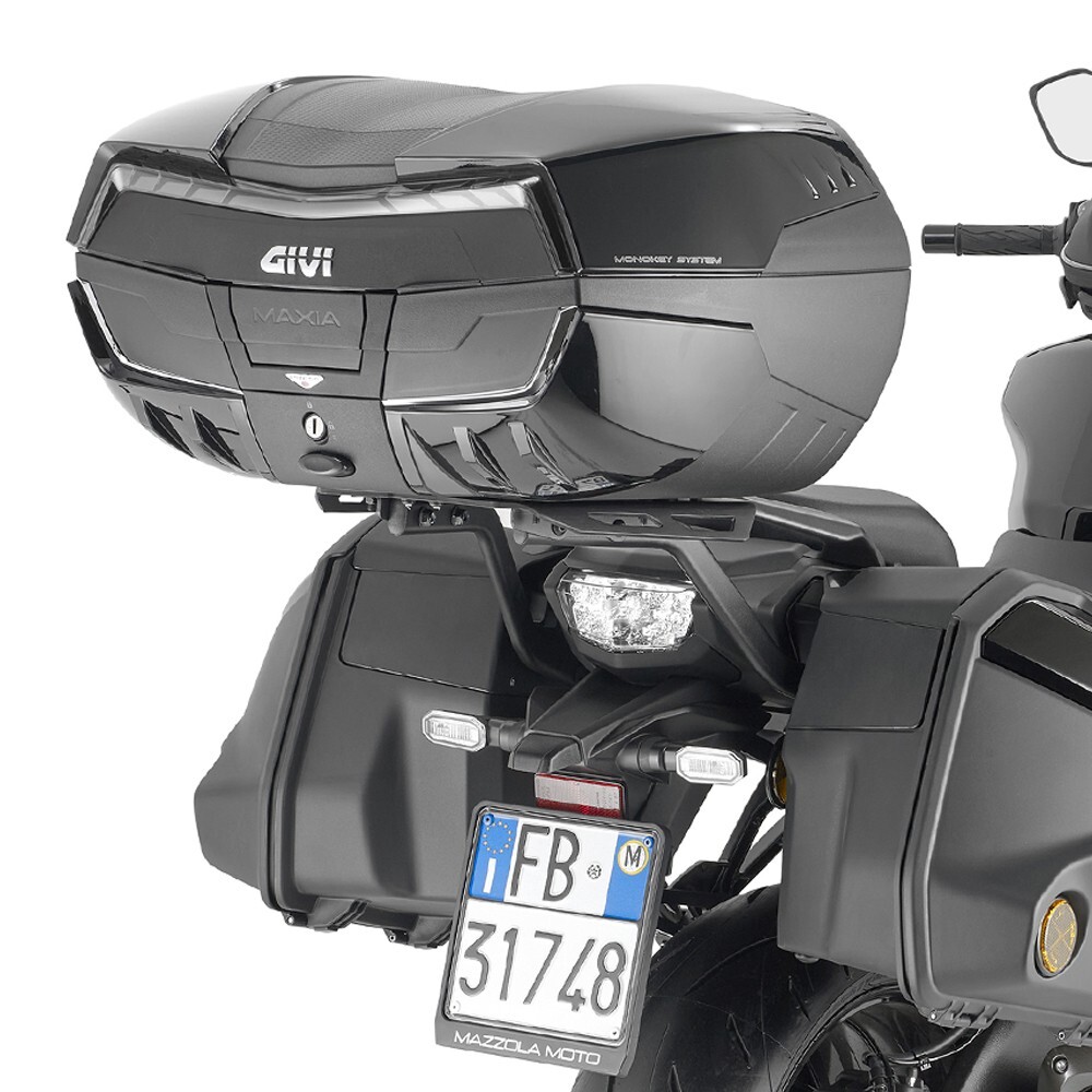 Supporto Per Valigia Topcase Givi SR102M Monokey, Colore Nero, Per Scooter Piaggio X8 E Altri Modelli