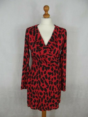 pretty little thing leopard print wrap dress