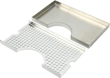 12" x 7" Stainless Steel Drip Tray Draft Beer Kegerator Keg No Drain Beverage US