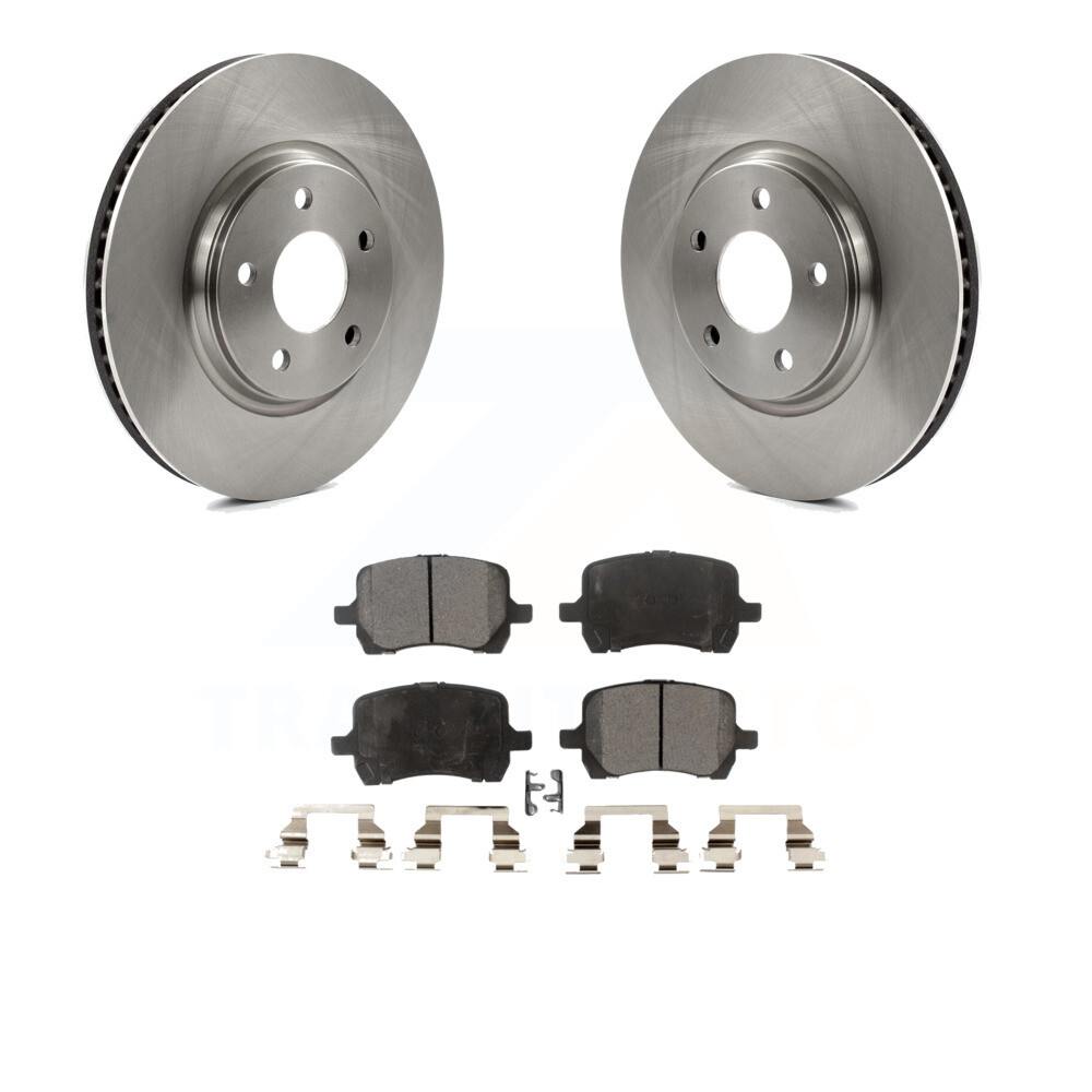 Front Ceramic Brake Pads & Rotors Kit for 20072009 Saturn Aura eBay