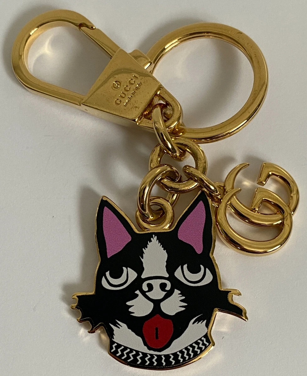 Louis Vuitton LV dog keychain  GUCCI french bulldog key chain best 2023