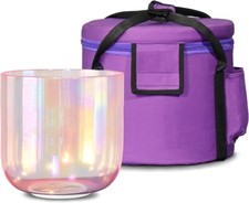 CVNC 7" F CHERRY BLOSSOM PINK COSMIC ALCHEMY CHAKRA QUARTZ CRYSTAL SINGING BOWL