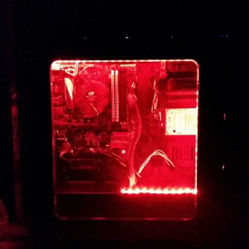 5050 LED Strip Light 12V DC Background PC Computer Case Adhesive Strip Light - Image 3 of 4