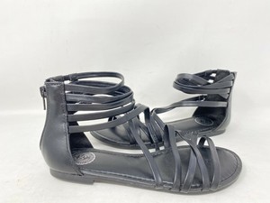 black strappy gladiator sandals