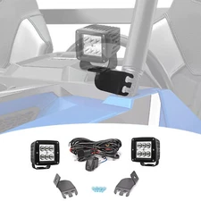 WEISEN A Pillar 24W LED Pods Bracket Wire For Polaris General 1000 2016-2025