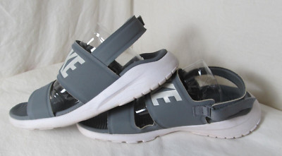 Nike Tanjun Sandal Women's Size 7 Cool Gray Adjustable Strap 882694-002 R#5