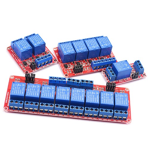 1/2/4/6/8-Kanal Relais Modul 5V 12V 24V Optokoppler Relaiskarte Relaisplatine - Picture 2 of 26
