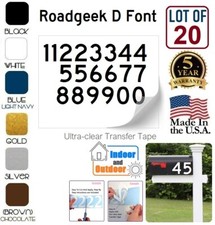 Mailbox Address locker Numbers Decal Sticker Window Door Wall Sign - ROADGEEK D