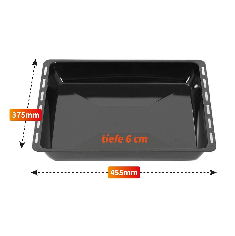 Backblech Extra Tiefe 455x375x60 cm Emailiert Backofenblech Fettpfanne Herdblech - Bild 2 von 2