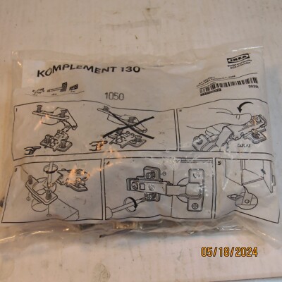 Ikea Komplement 130 Degree Standard Hinges New Pack of 4 20351/575.192.00