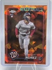 2024 Topps Chrome Update Nasim Nunez Orange Refractor RC /25 #USC173