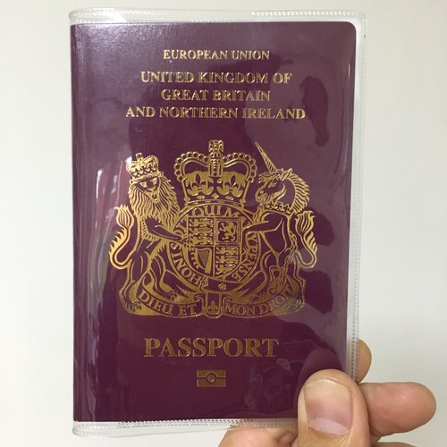 Transparent And Scrub Plastic Passport Cover Travel ID Holder Protector Case