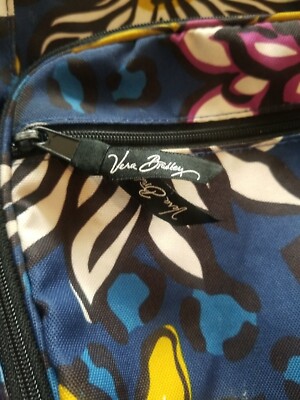 VERA BRADLEY Lighten Up Large Backpack African Violet Campus Book Bag Laptop VERA BRADLEY Lighten Up Large Backpack African Violet Campus  main image 4