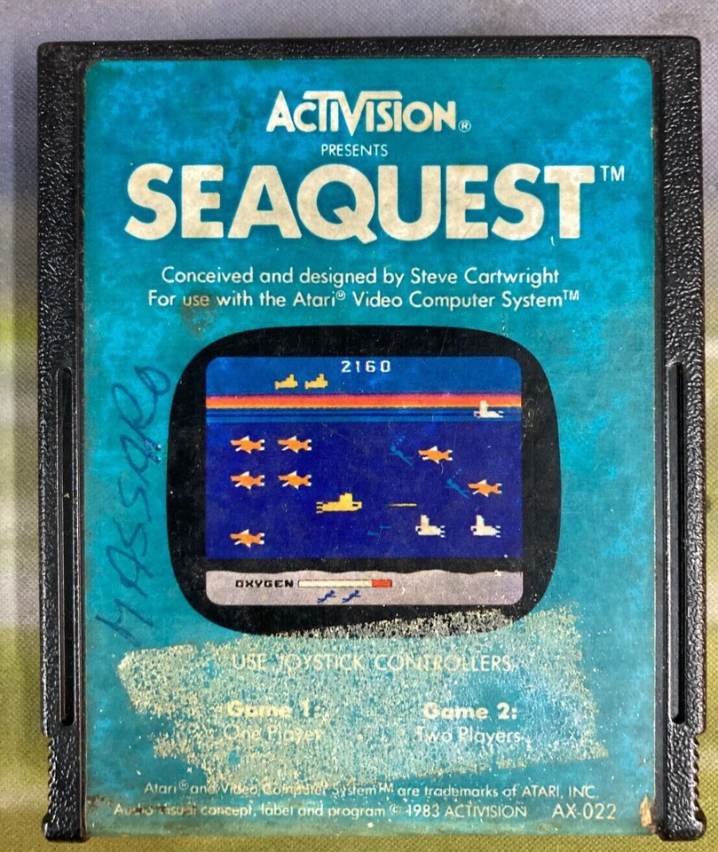Spider Fighter, Tron Deadly Discs, and Seaquest for Atari 2600 (1982) - Image 2 of 4