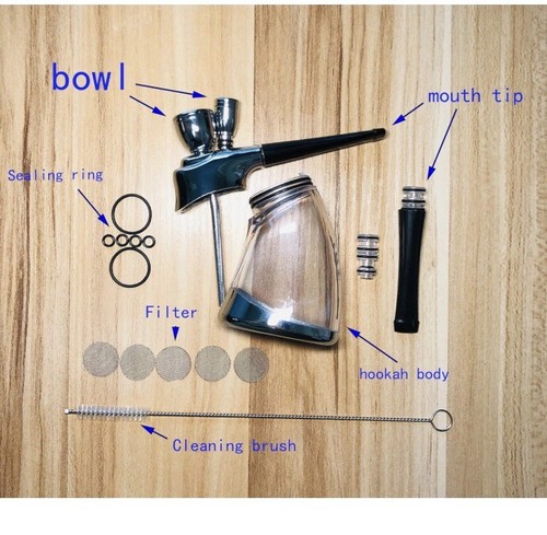 Mini Hookah, Portable Hookah Set with Shisha Accessories Handheld Hookahs Set  - Picture 4 of 4