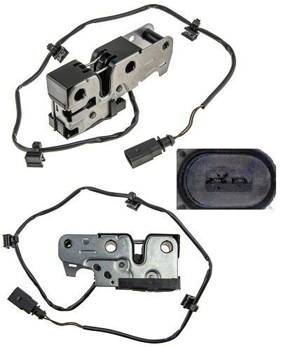 Loquet verrouillage de capot moteur VW Golf 6 Cabriolet fermeture avant noire