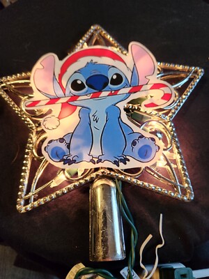 Stitch (Lilo movie) Disney inspired Christmas Tree Topper ornament ornaments #2