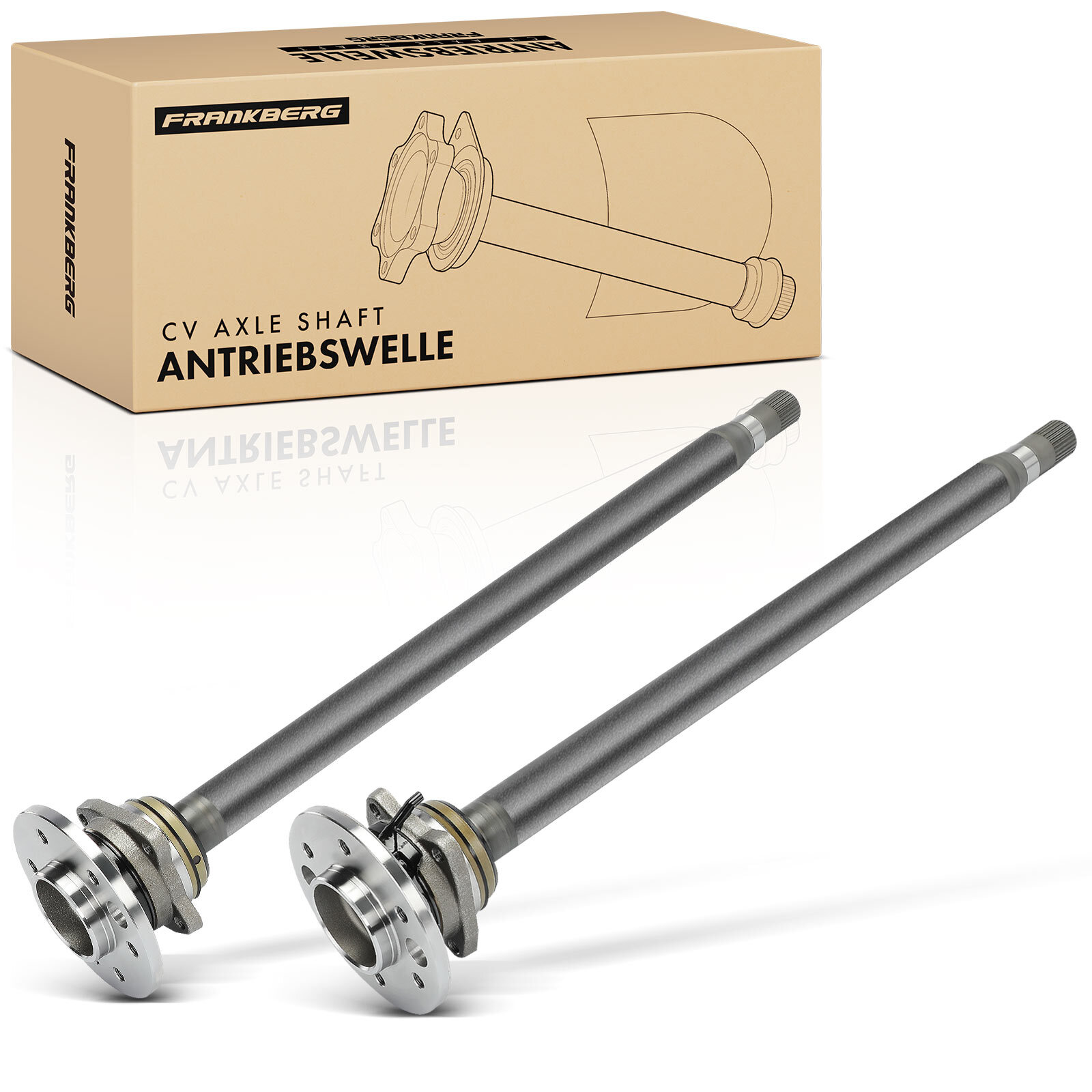 FRANKBERG 2x Rear Axle Drive Shaft for Mercedes-Benz Sprinter 3.5-T 9063502410