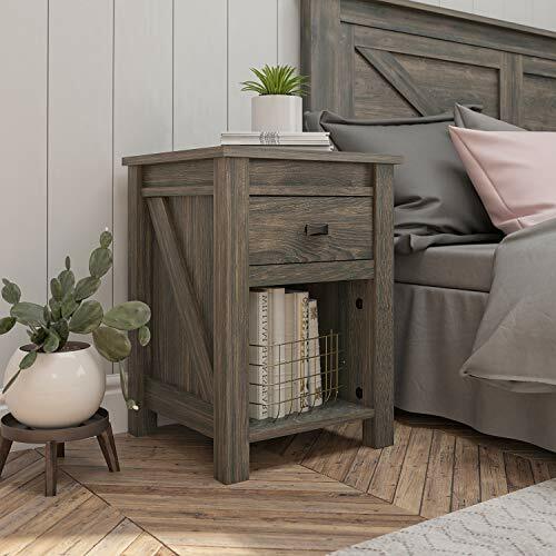 Ameriwood Home Farmington, Nightstand, Weathered Oak  Assort