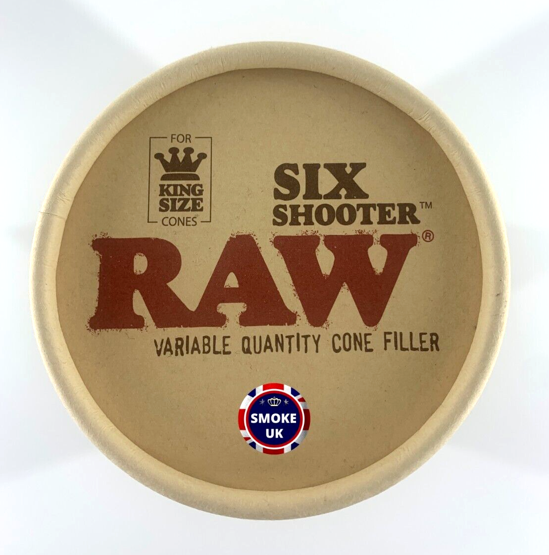RAW Six Shooter King Size Multi Cone Filler Fills Up To 6 Pre-Rolled King Cones