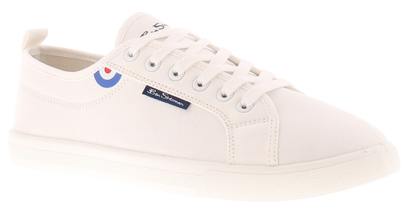Ben Sherman Uomo Scarpe Sportive Tela Scarpe Southside Bianco Misura UK 11
