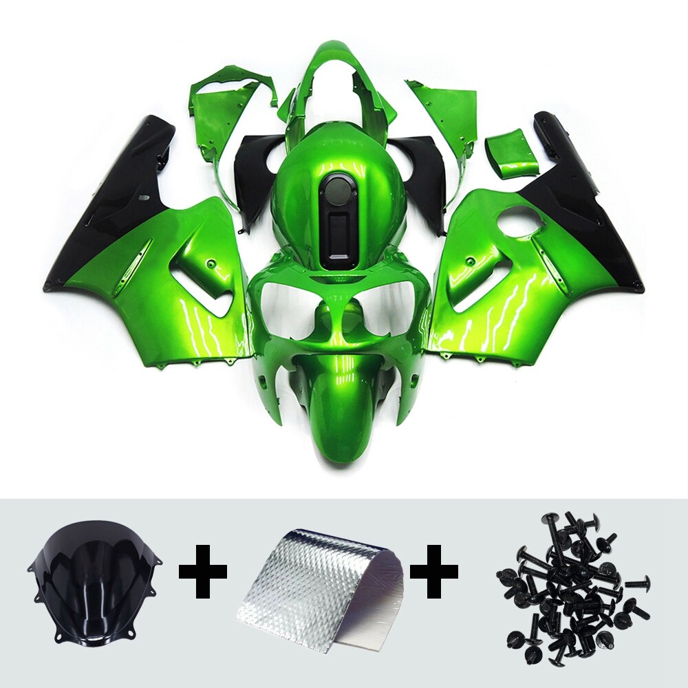 ＿milky Fairing Kit for Kawasaki 2000 2001 ZX-12R 00 01 ZX12R ABS Bodywork