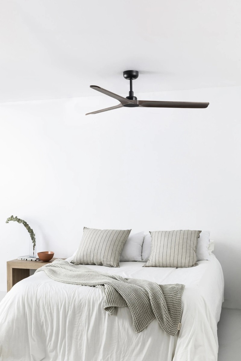 Ventilateur de Plafond 132cm DC Noir avec Brumisateur d'eau IP44 Hipo Aqua | Leroy Merlin