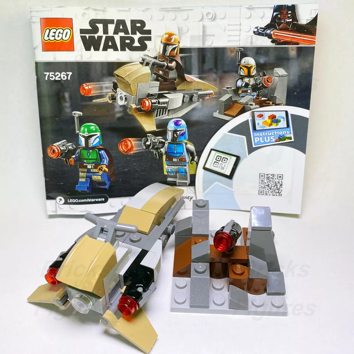 Lego Star Wars Speeder Bike Star Wars LEGO® Mandalorian Speeder Bike & Gun Cover 75267 NO MINIFIGS | eBay