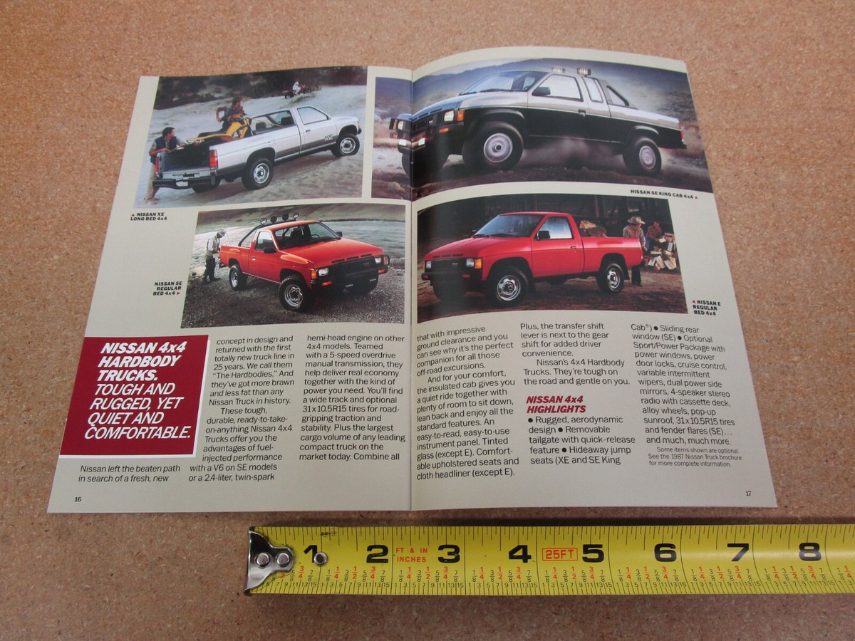 1987 Nissan Full Line sales brochure 20pgORIGINAL car truck 300ZX