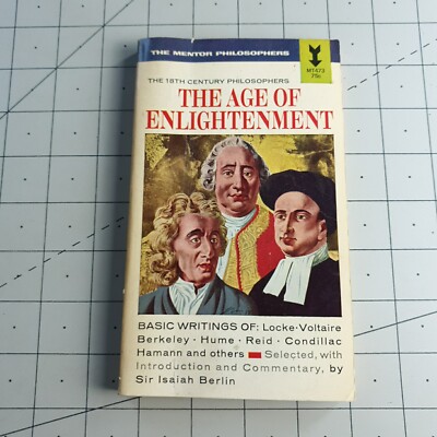 The Age of Enlightenment Mentor Philosophers 1963 Paperback Book