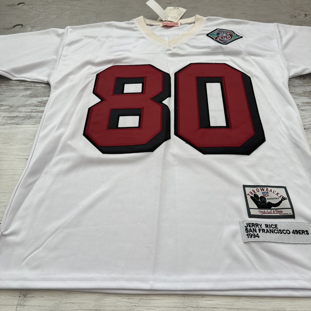 NEW! Mitchell & Ness 1994 San Francisco 49ers Jerry Rice #80 Sewn