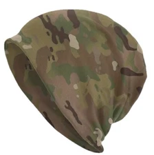 Beanie Cap Skully Camouflage Design  Reversible Soft Stretch Style