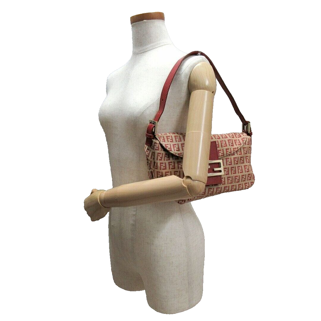 Fendi Authentic Shoulder Hand Bag Zucchino Mamma Bucket 8BR003