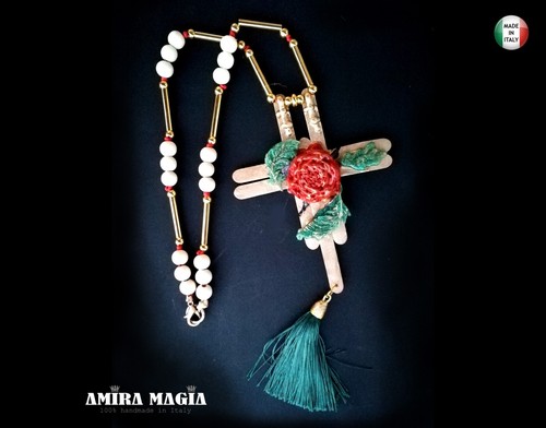 Rosicrucian Cross Alchemy Symbols Amulet Necklace Tassel Pendant Jewelry Key Bib - Picture 9 of 24