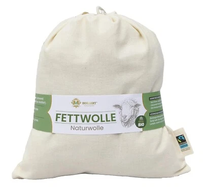HOLLERT Bio Fettwolle 100g Babypflege Pflege sensibler Hautpartien